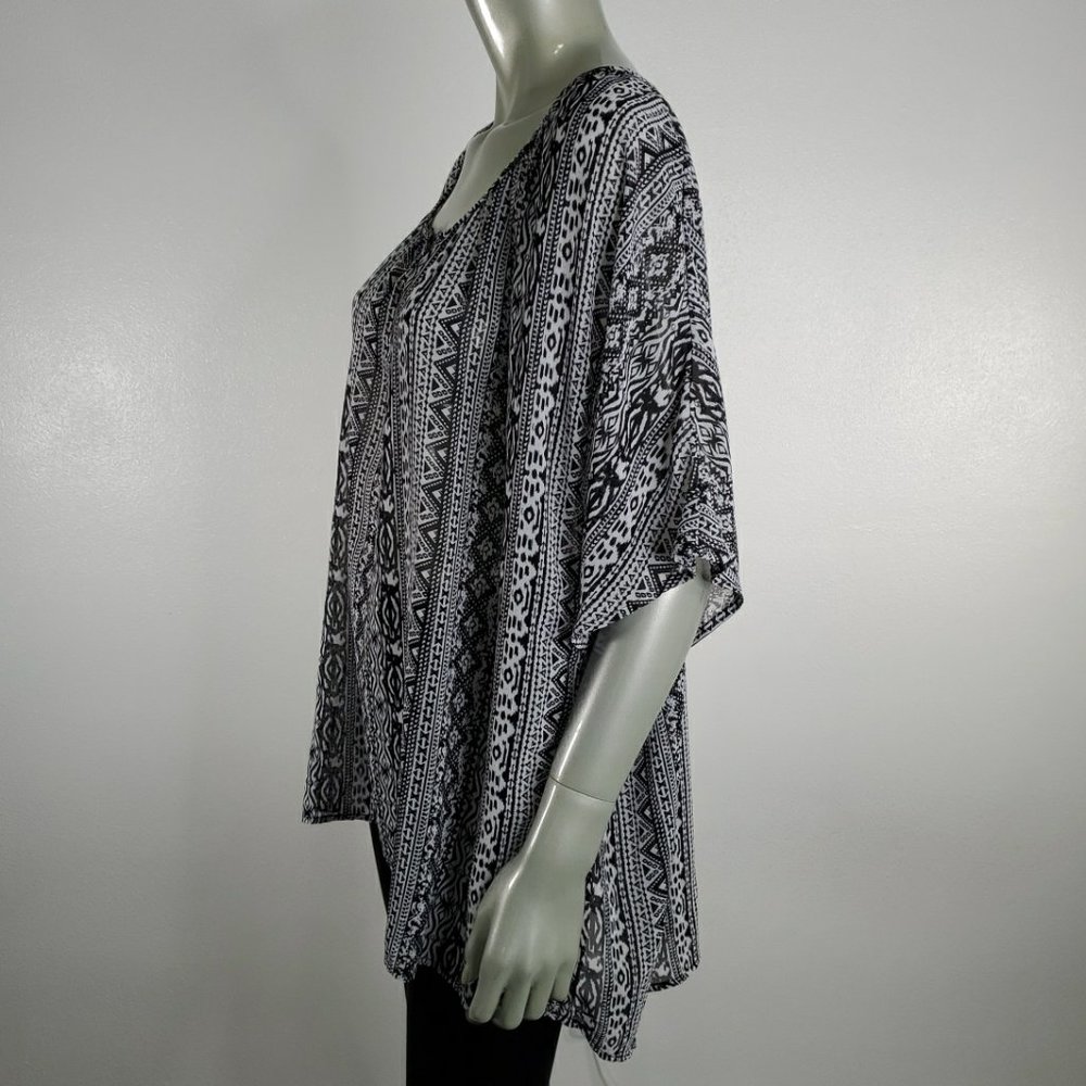 Massini Womens Sheer Top Plus 2X - Picture 3 of 6